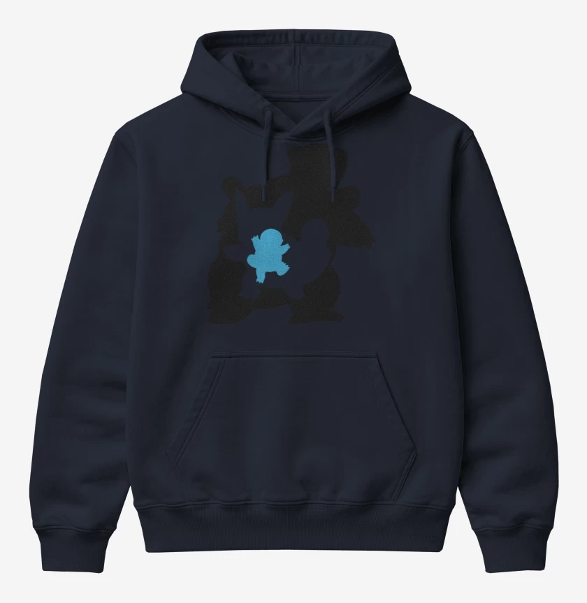 Poleron Canguro básico Azul Marino de Squirtvolution