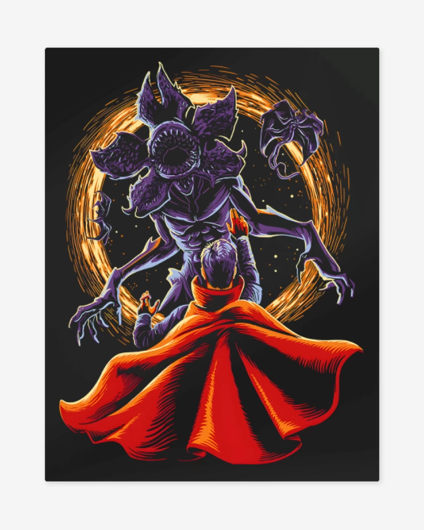 Print metalico Negro de Stranger Doctor