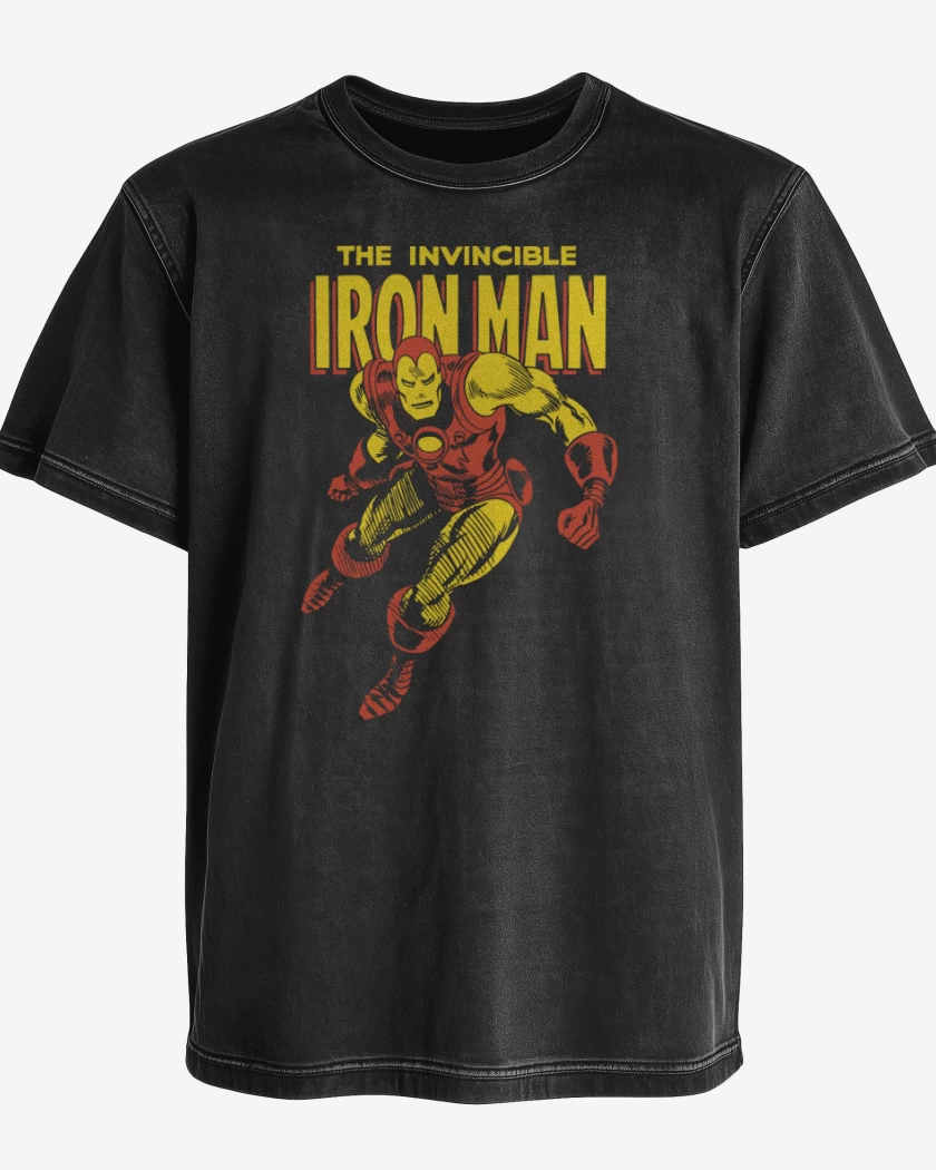Polera desgastada El invencible hombre de hierro