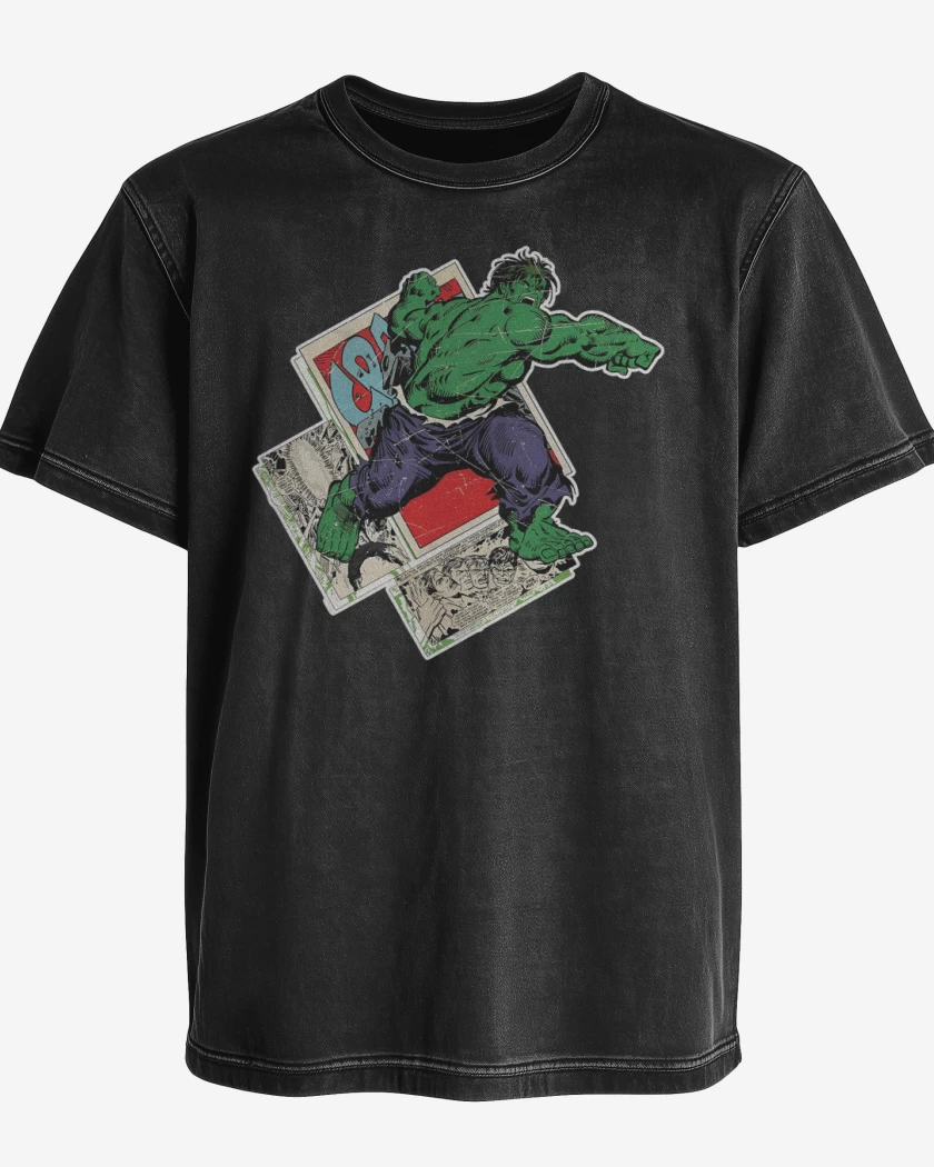 Polera desgastada Negro de El Julk