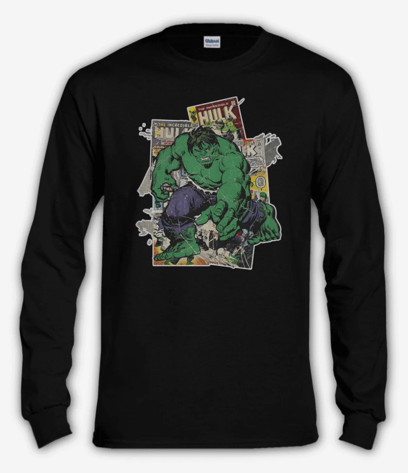 Polera manga larga Negro de The incredible Hulk