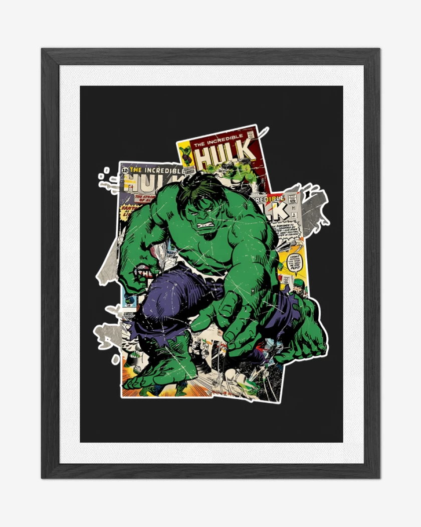 Cuadro decorativo Negro de The incredible Hulk