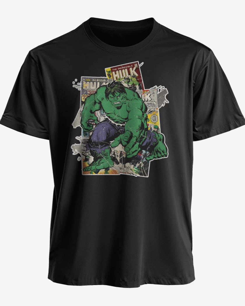 Polera premium Negro de The incredible Hulk