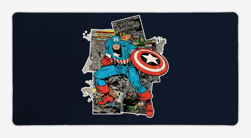 Mouse pad Gamer Azul Marino de El capitan gringo