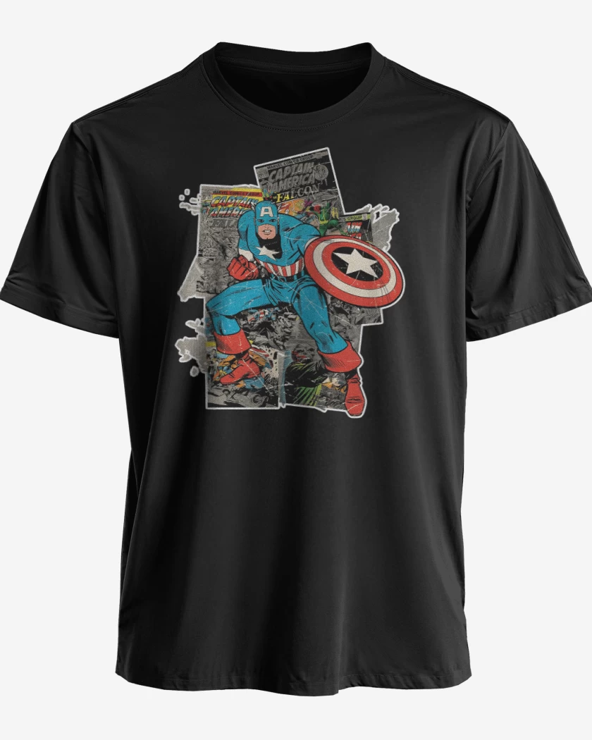 Polera premium Negro de El capitan gringo