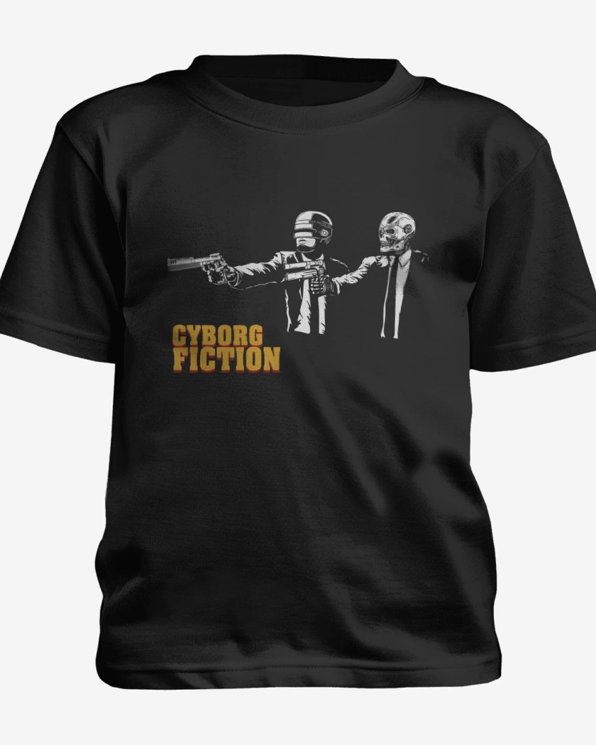 Polera de niño Negro de Cyborg Fiction