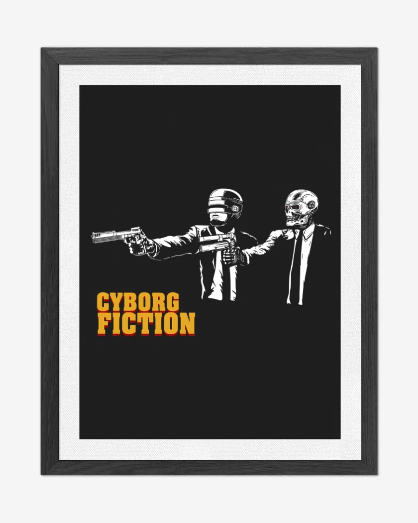 Cuadro decorativo Negro de Cyborg Fiction