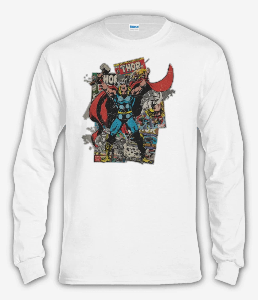 Polera manga larga God of thunder