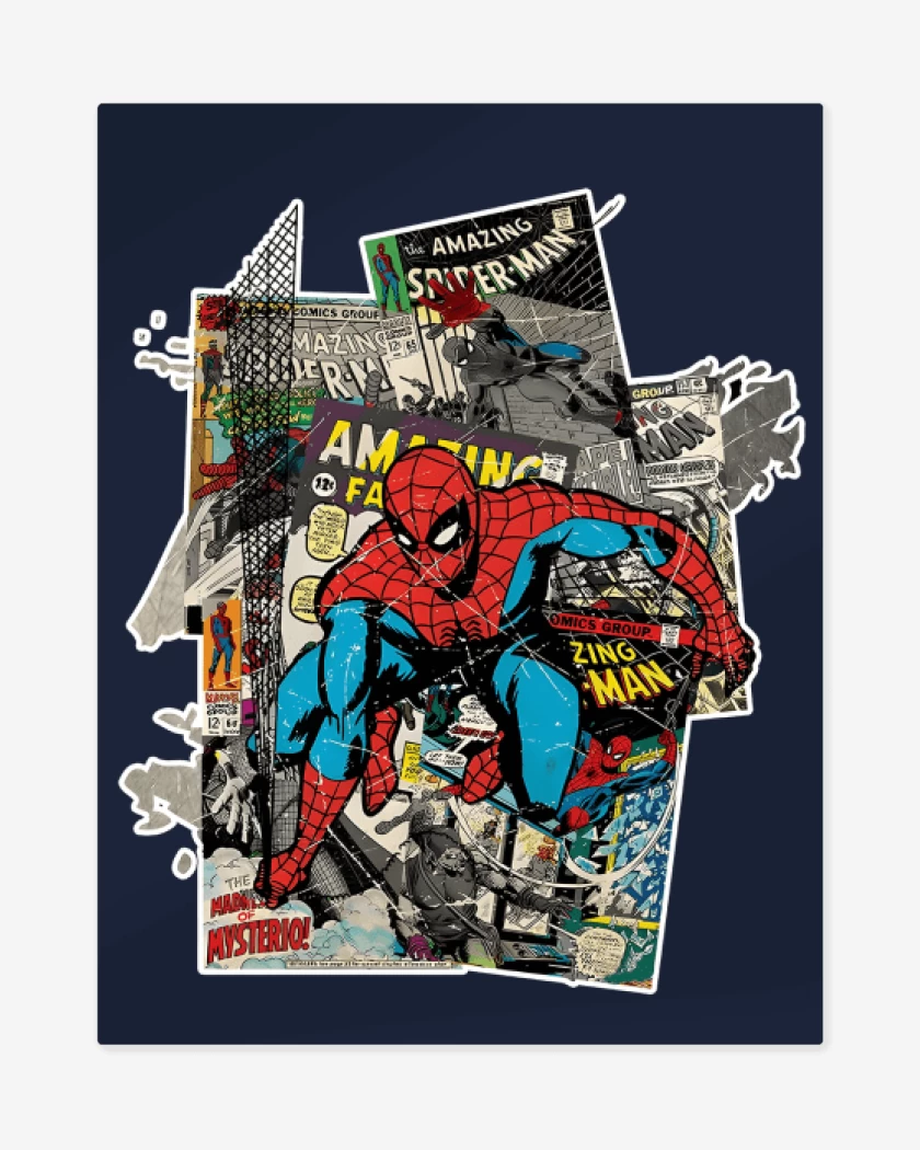 Print metalico El araña
