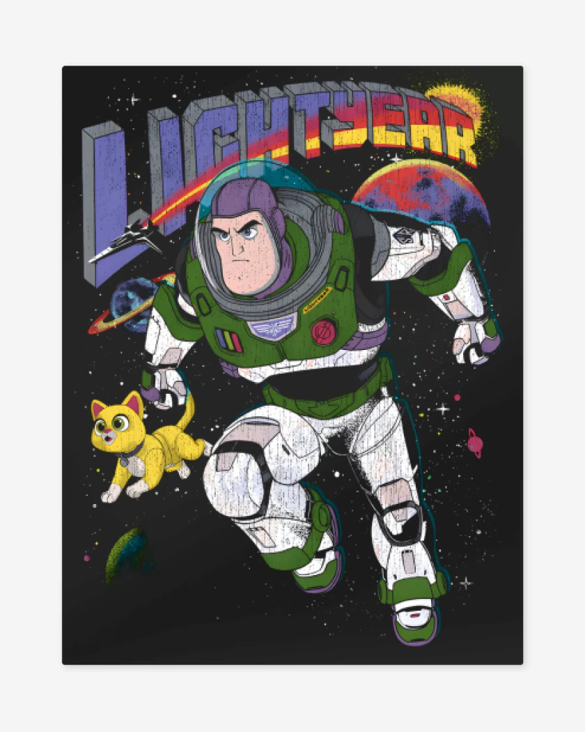 Print metalico Negro de Lightyear