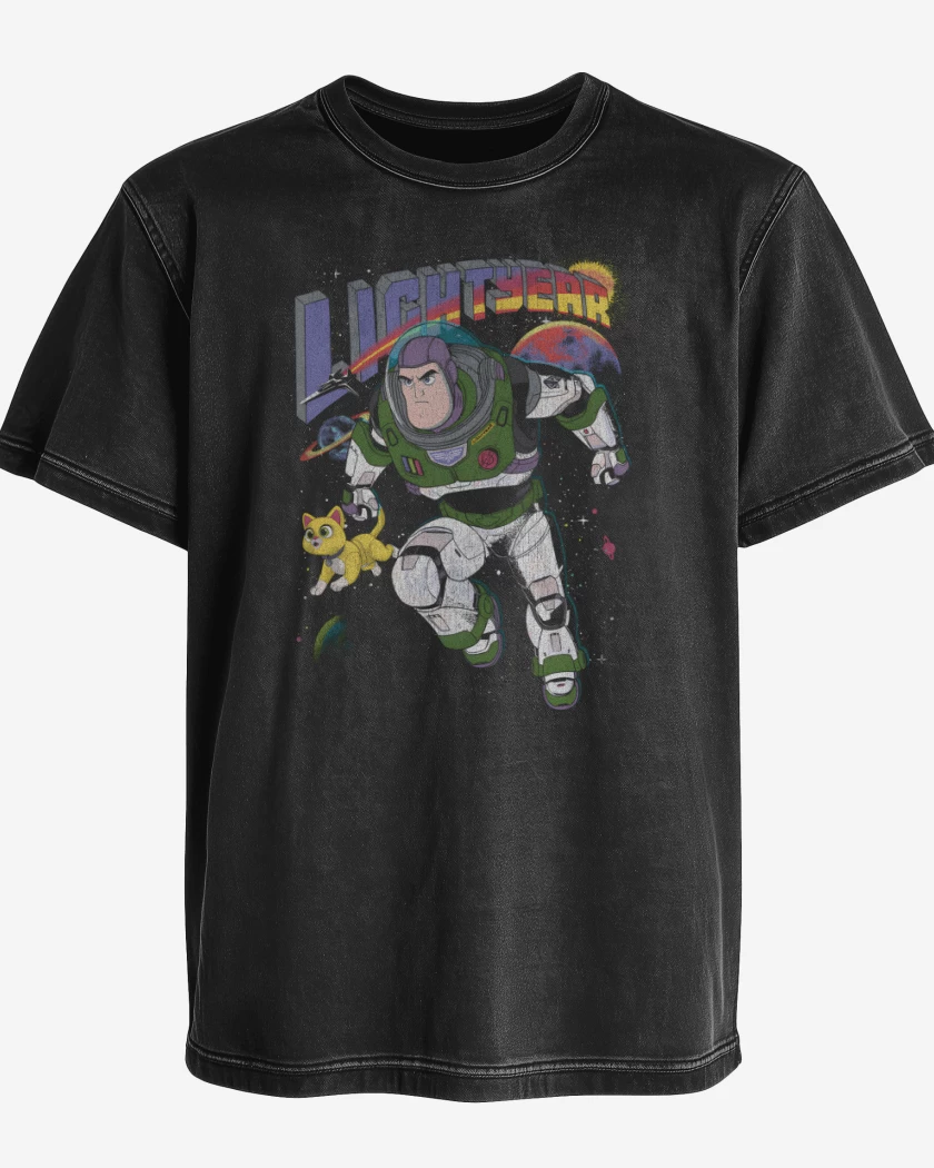 Polera desgastada Negro de Lightyear