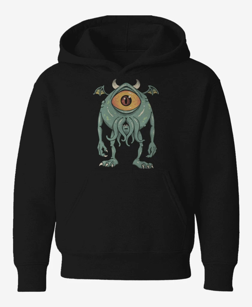Poleron de niño Negro de Cthuluh Inc 