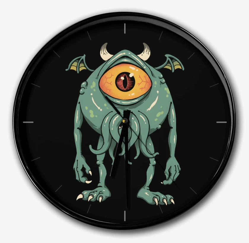 Reloj Negro de Cthuluh Inc 