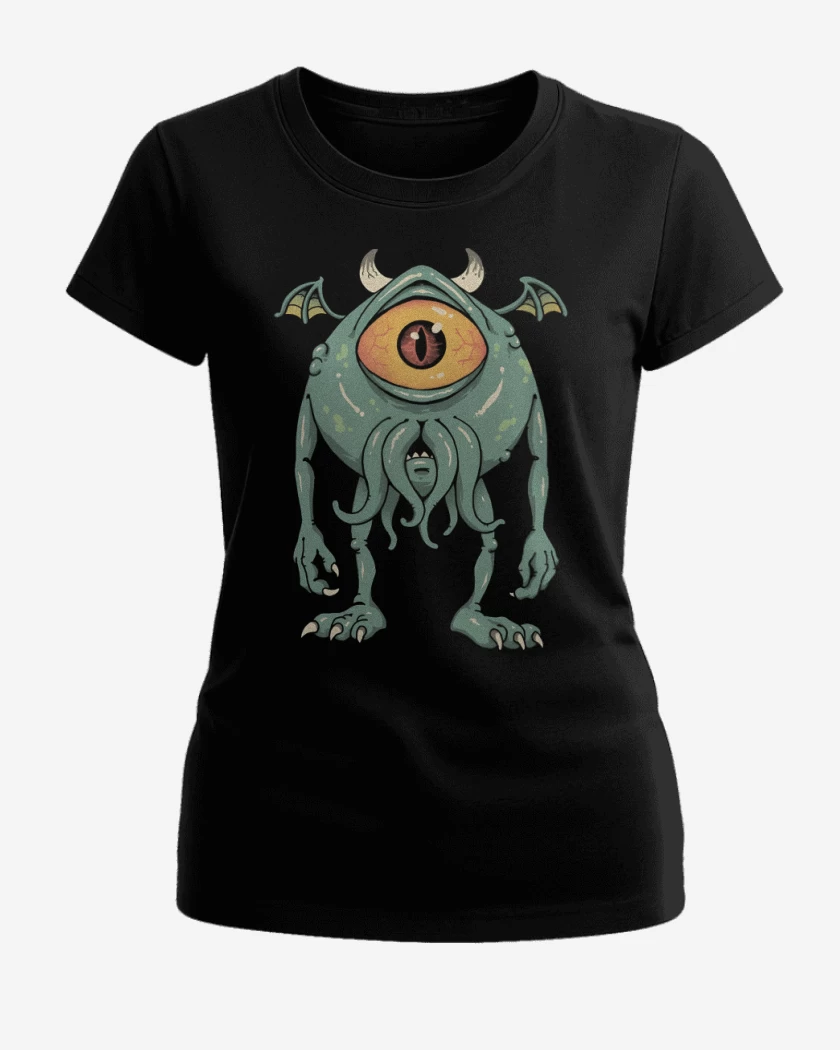 Polera de Mujer Negro de Cthuluh Inc 