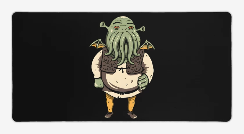 Mouse pad Gamer Negro de Shrektulhu