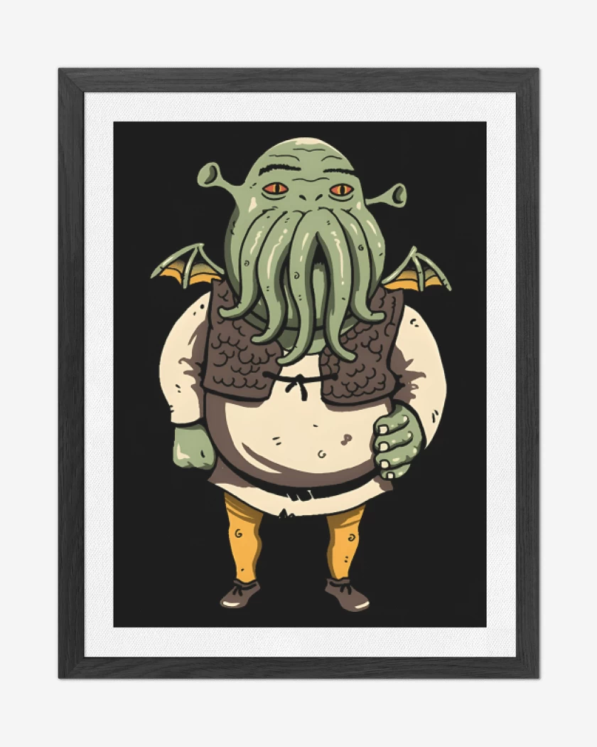 Cuadro decorativo Negro de Shrektulhu