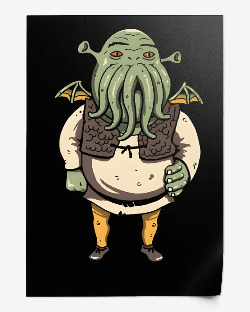Print Negro de Shrektulhu