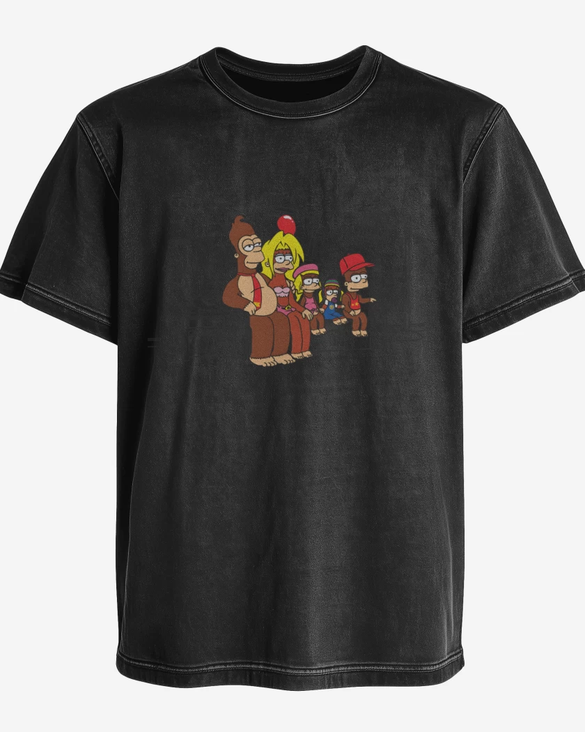 Polera desgastada Negro de Los Kongsons