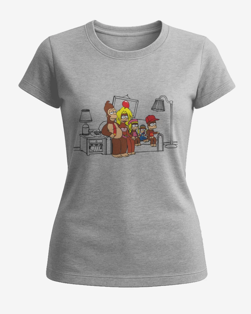 Polera de Mujer Gris Melange de Los Kongsons