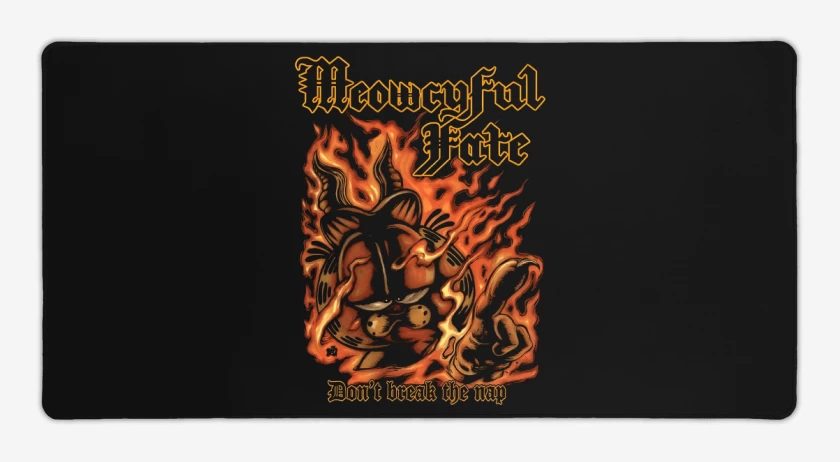 Mouse pad Gamer Negro de Meowcyful Fate