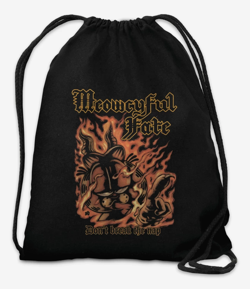 Mochila Negro de Meowcyful Fate