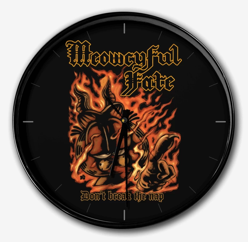 Reloj Negro de Meowcyful Fate
