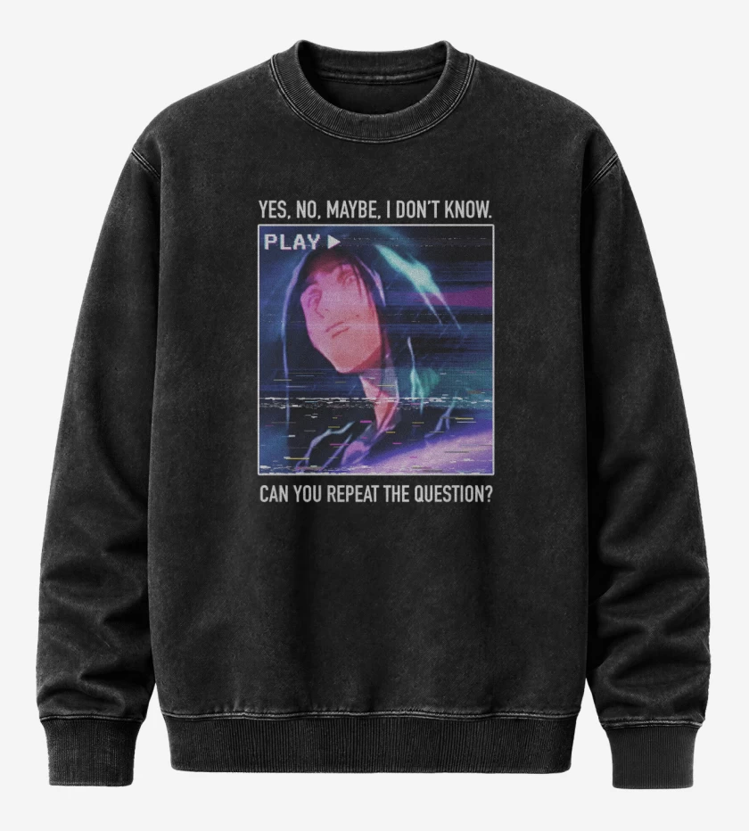 Poleron Polo Acid Wash Negro de Malcolm in the Middle