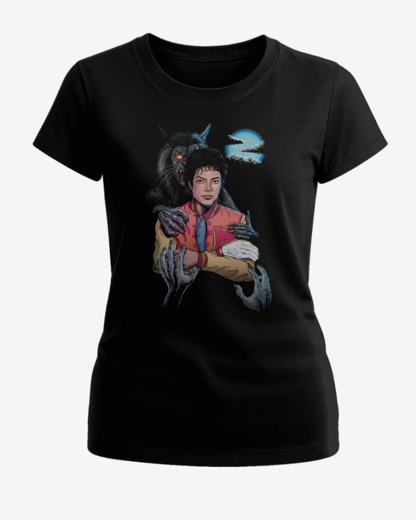 Polera de Mujer Negro de Jackson Thriller