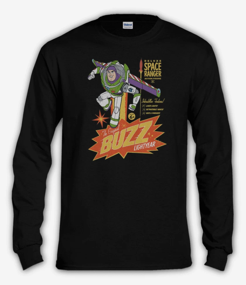 Polera manga larga Negro de Buzz Lightyear