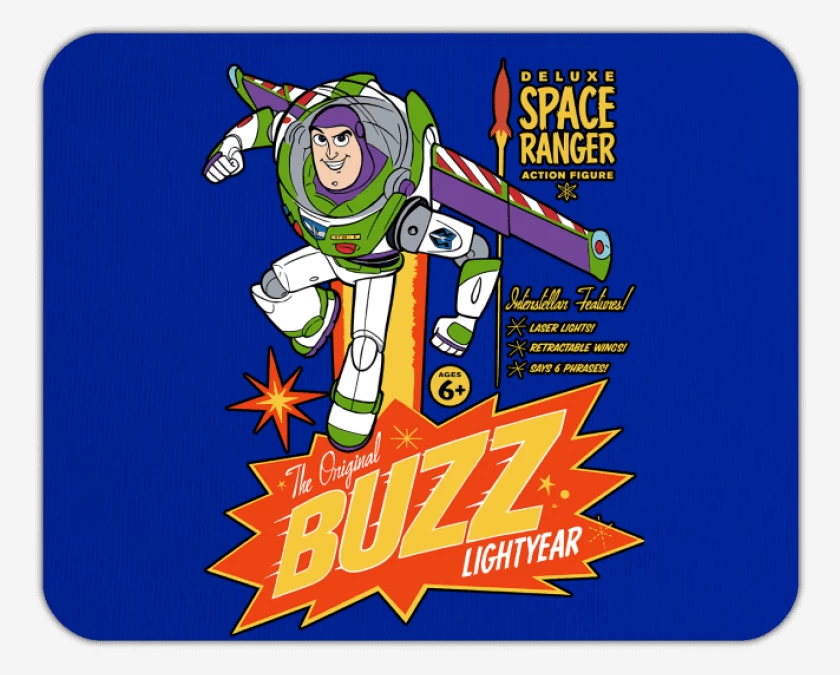 Mousepad Azul Marino de Buzz Lightyear