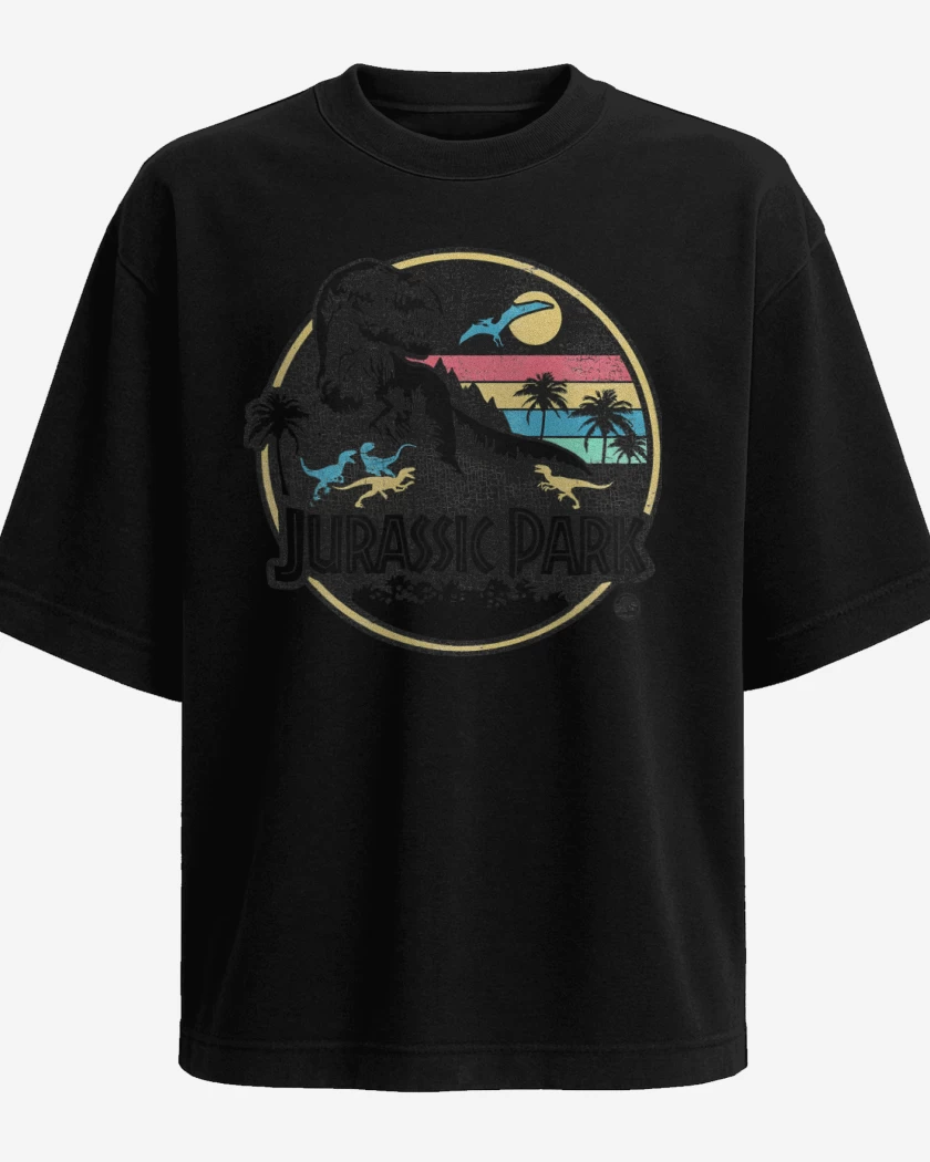 Polera Oversize Jurassic Park Retro