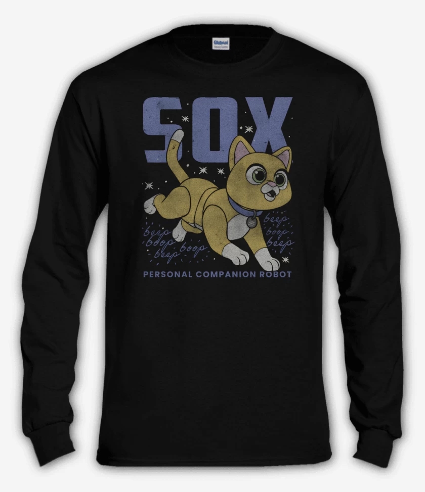 Polera manga larga Negro de Sox