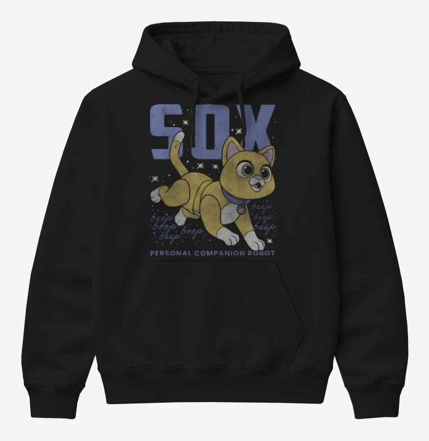 Poleron Canguro básico Negro de Sox