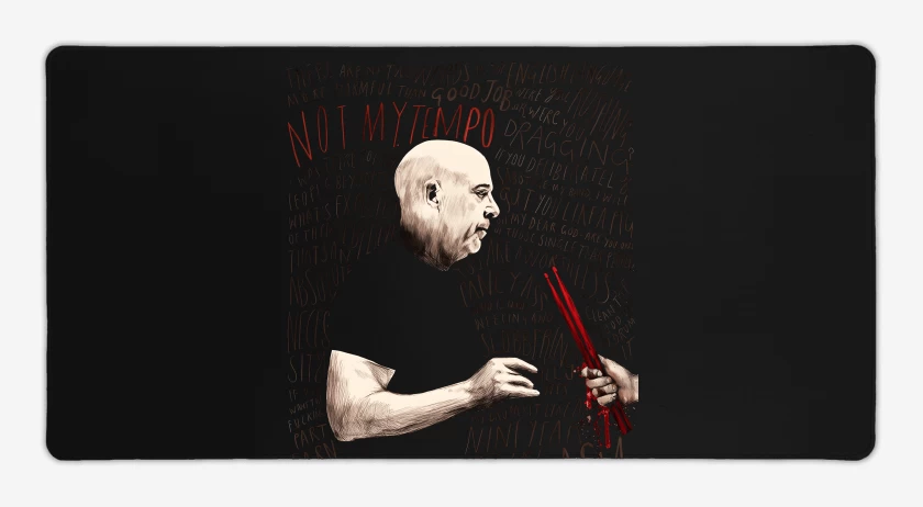 Mouse pad Gamer Negro de Whiplash Terence