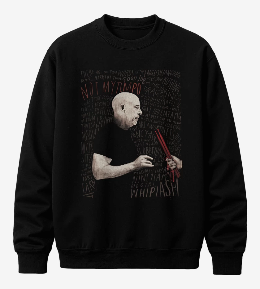 Poleron polo Negro de Whiplash Terence