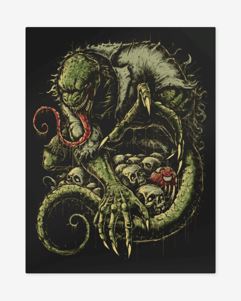 Print metalico El Maldito Lagarto