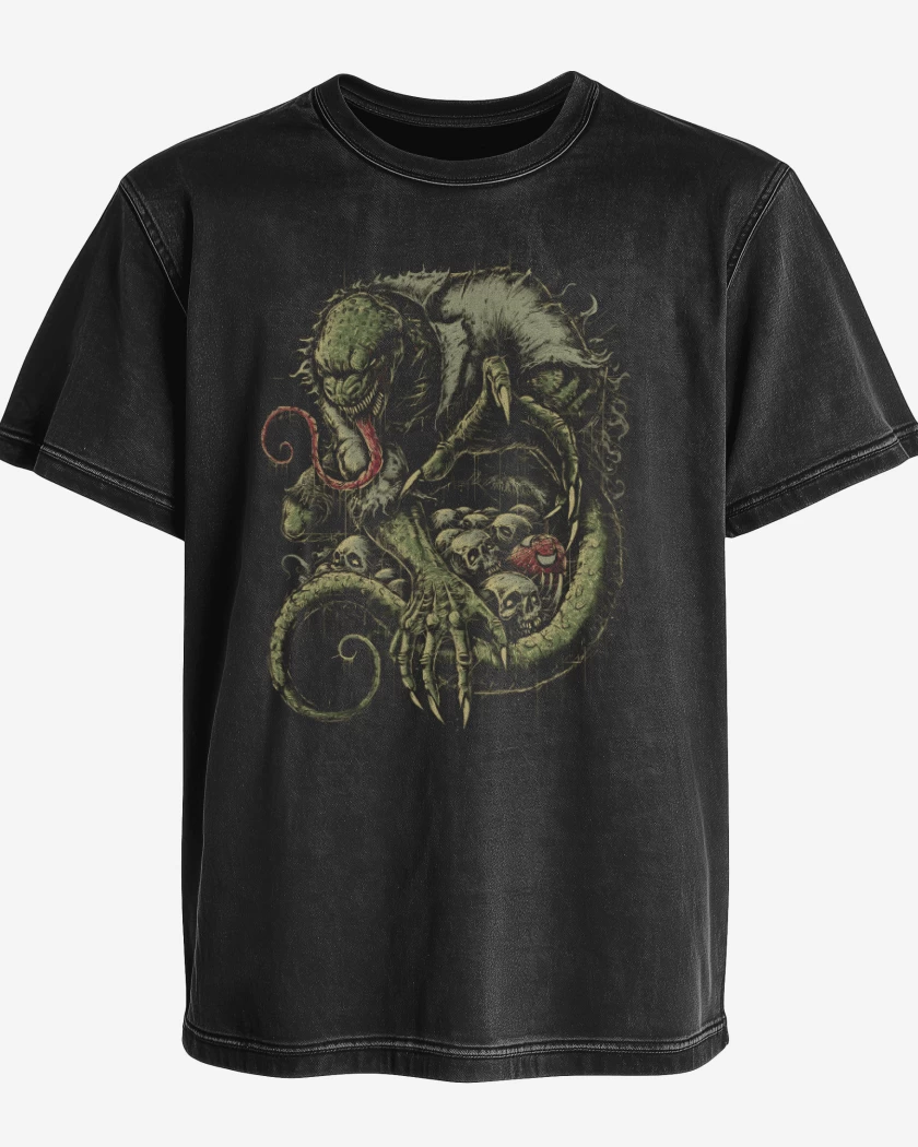 Polera desgastada El Maldito Lagarto