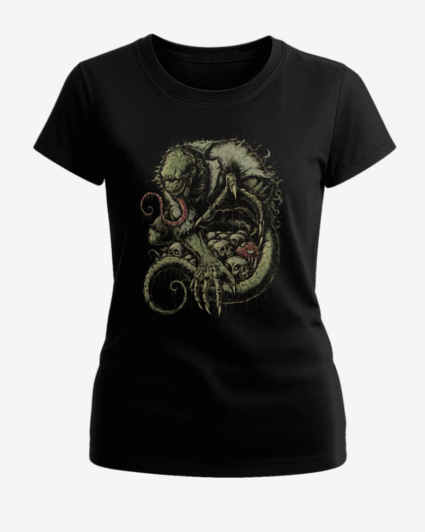 Polera de Mujer Negro de El Maldito Lagarto