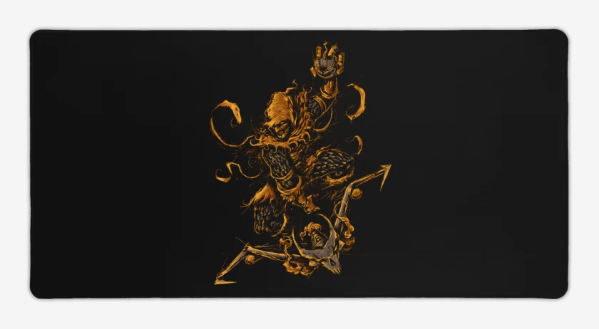 Mouse pad Gamer Negro de El Maldito Duende Verde