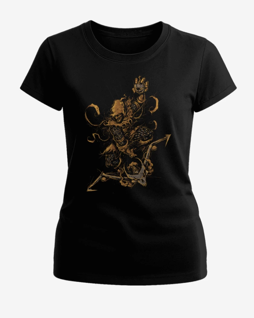 Polera de Mujer Negro de El Maldito Duende Verde