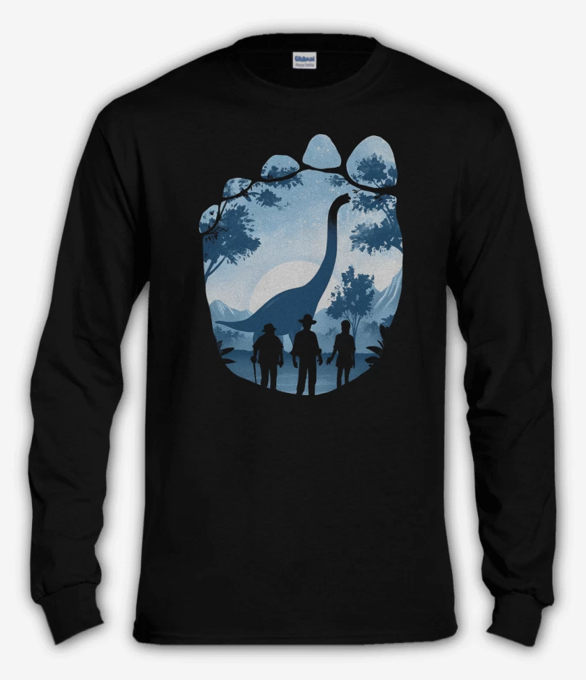 Polera manga larga Huella de Braquiosaurio