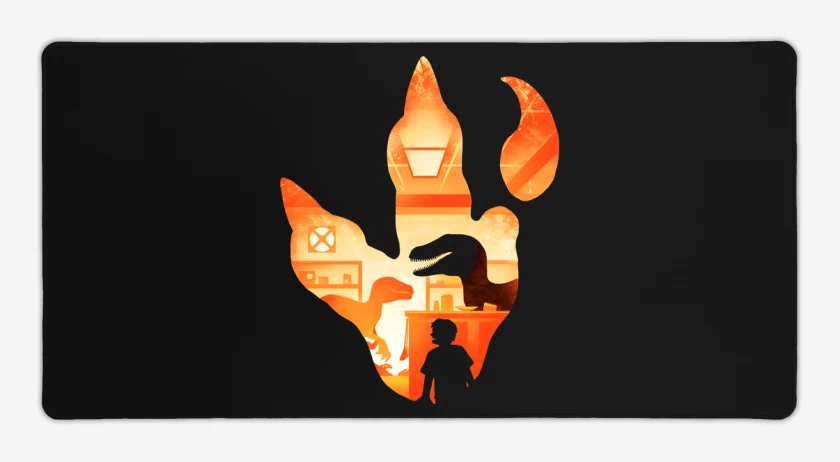 Mouse pad Gamer Huella de Velociraptor