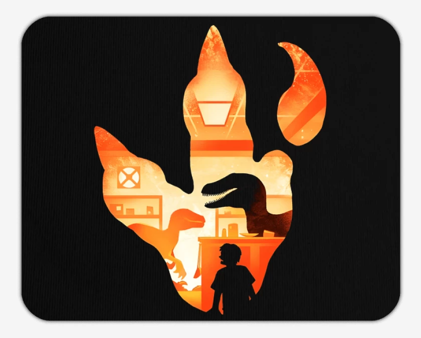 Mousepad Huella de Velociraptor