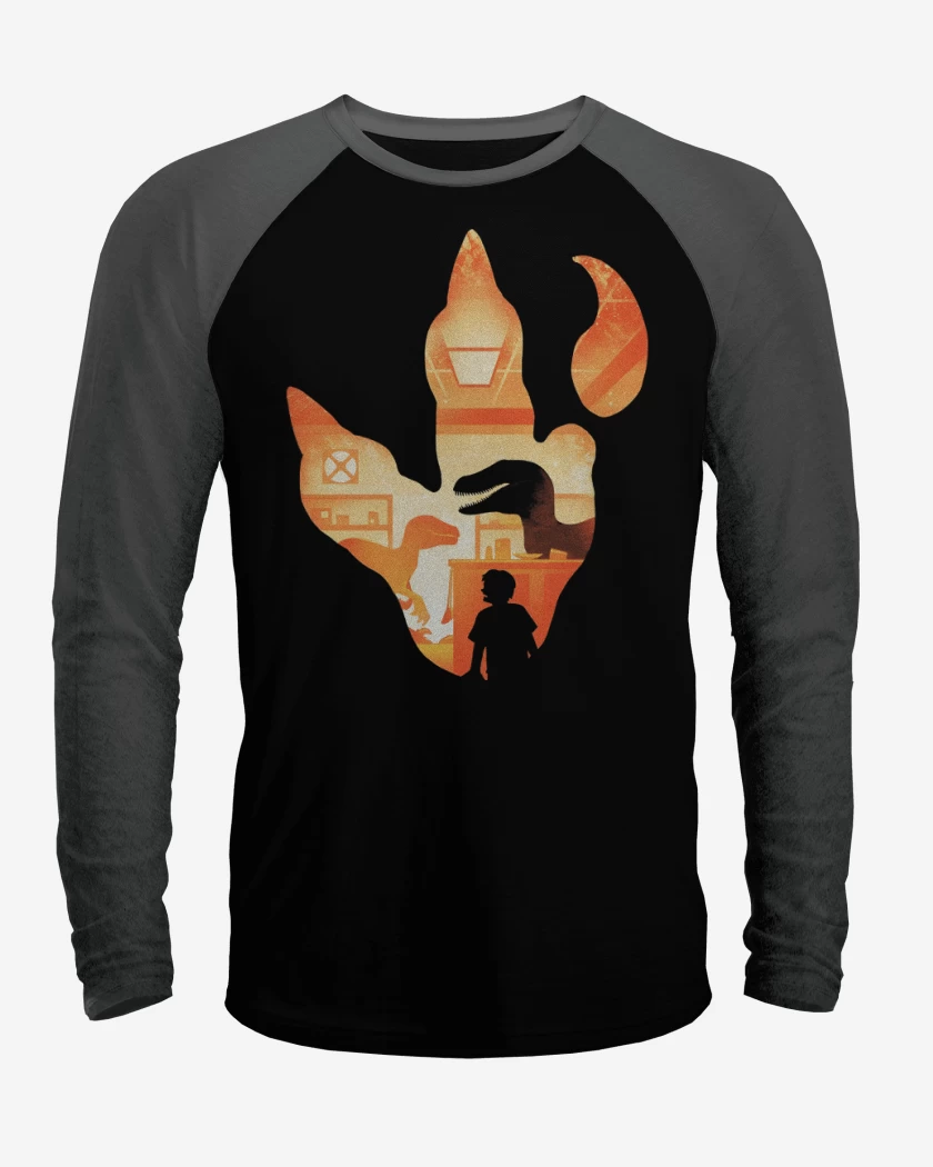 Polera Raglan Huella de Velociraptor