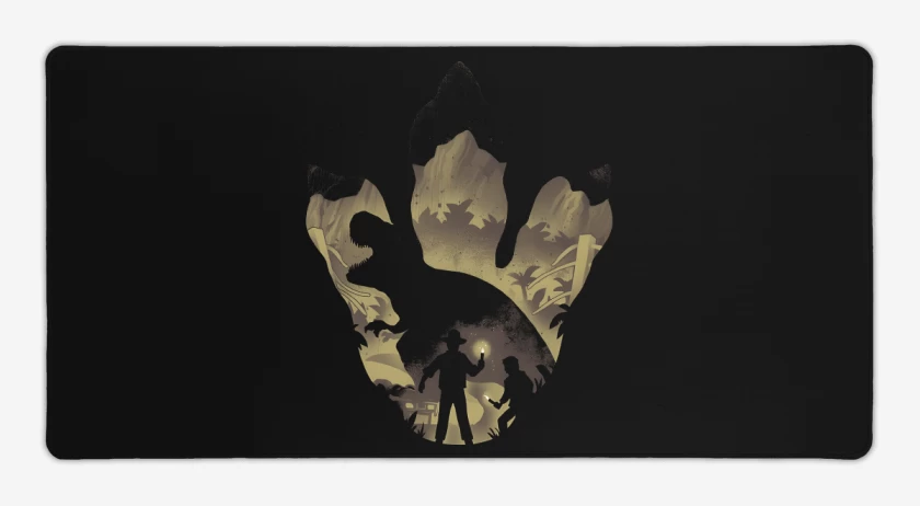 Mouse pad Gamer Huella de T-Rex