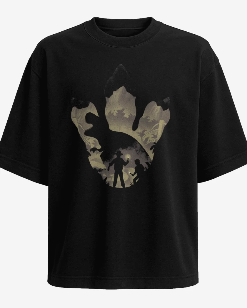 Polera Oversize Huella de T-Rex