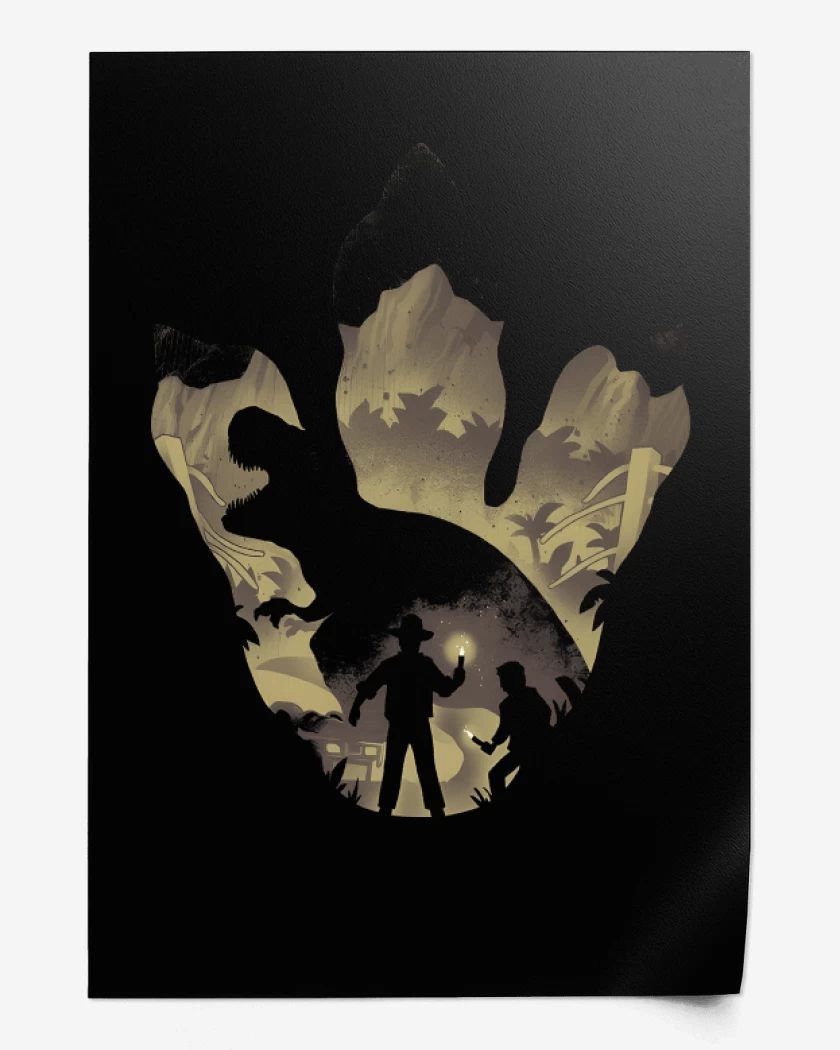 Print Huella de T-Rex