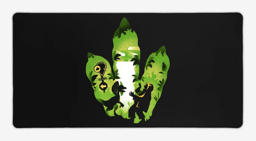Mouse pad Gamer Huella de Dilofosaurio