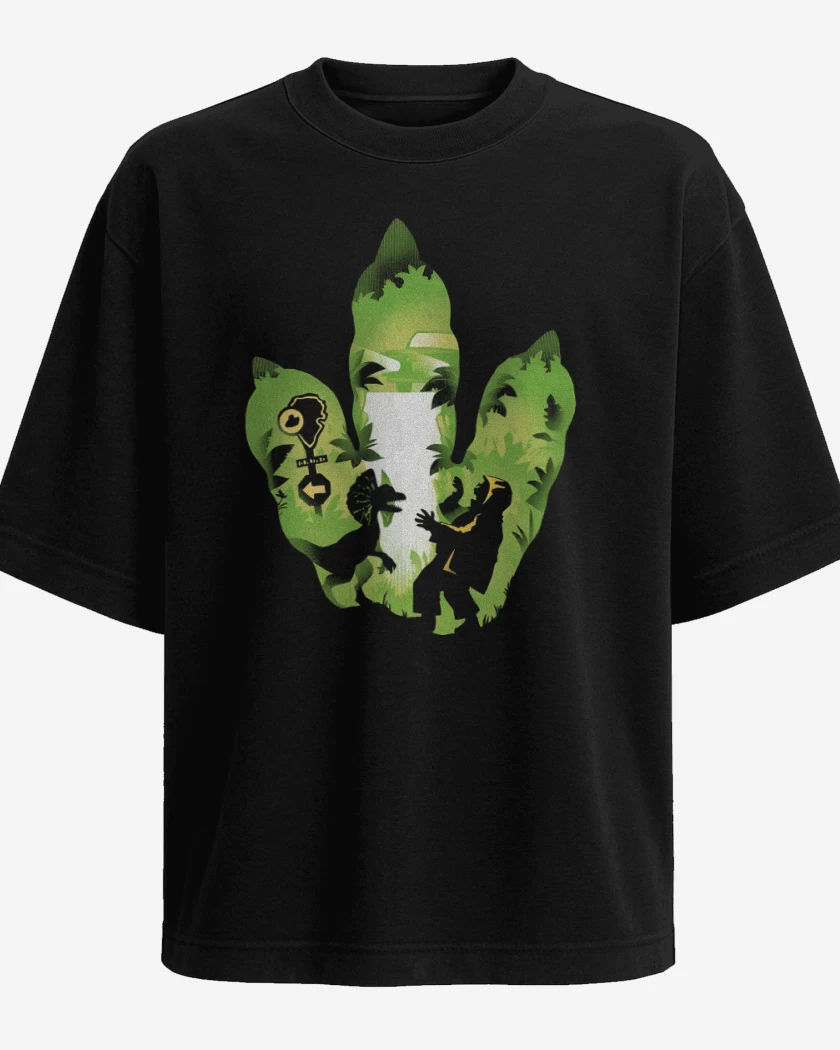 Polera Oversize Huella de Dilofosaurio