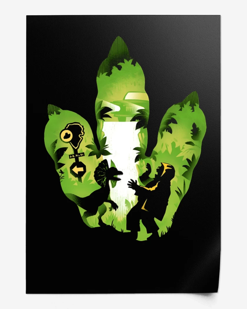 Print Huella de Dilofosaurio
